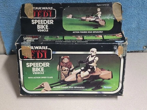 Vintage 1983 Star Wars ROTJ * SPEEDER BIKE * ORIGINAL BOX ONLY! * VERY NICE!
