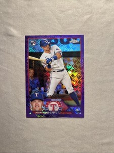 JOSH JUNG 2023 Topps Chrome Logofractor Purple Refractor RC #'d /250 Rangers
