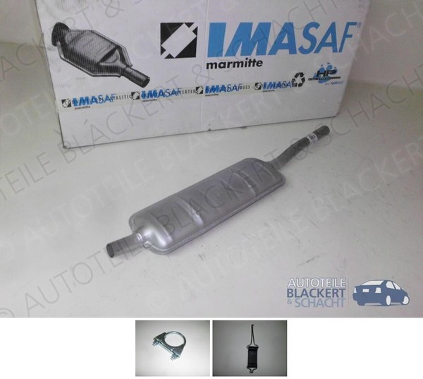 Imasaf Auspuff Mitteltopf MSD für Fiat 128 + Familiare / Zastava 101-image