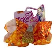 Nickelodeon JOJO Siwa Halloween Candy Corn Hair Bow Orange Girl