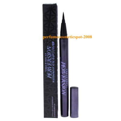 NIB URBAN DECAY PERVERSION WATERPROOF FINE-POINT EYE LINER PEN FULL SIZE - BLACK
