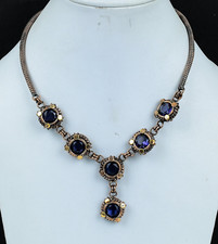 Beautiful Amethyst Handmade Gemstones Copper Wire Wrapped Necklace Jewelry