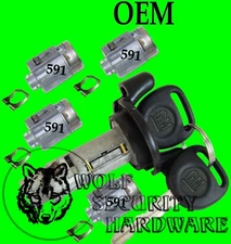 Express Savana Van 01-07 OEM Ignition & 4 Door Lock Cylinders Alike 2 GM Keys