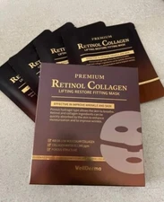 WellDerma Retinol Collagen Lifting Restore Fitting Mask 25g X 4 Pcs