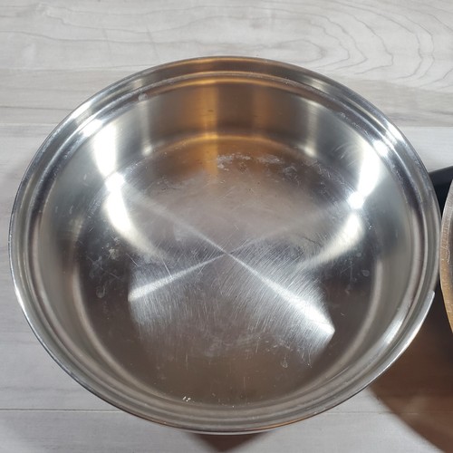 Vintage Amway Queen 18/8 Edelstahl mehrlagig 8 Zoll Brat Saute Pfanne Pfanne & Deckel - Bild 8 von 13