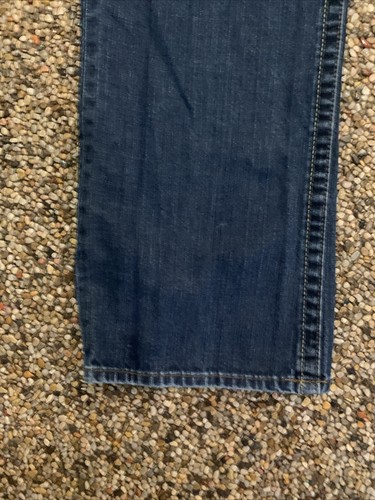 William Rast Jeans Mens 34 Blue Wash Button Fly Holes See Measurements - Picture 5 of 17