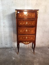Antico Mobiletto Luigi XV a 4 Cassetti Intarsiato- Restaurato (in corso d'opera)