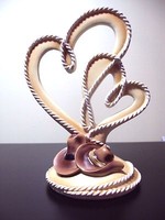 Cowboy Wedding Topper With Hearts - Cowboy Wedding Topper With Hearts -