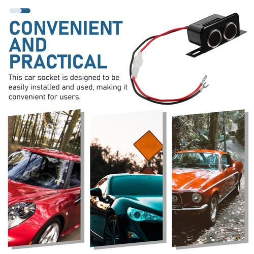Set of 4 One to Two Sockets Car Outlet Cigarette Lighter - 第 7/12 張圖片
