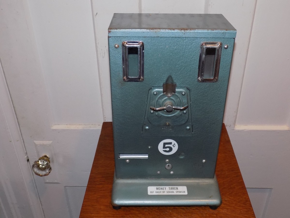 Vintage Harmon 5 Cent Pencil Vending Machine No Key | eBay