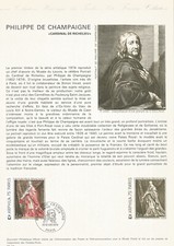 Document Philatélique 1er Jour Cardinal de Richelieu 1974 N°YT1766, Tableaux