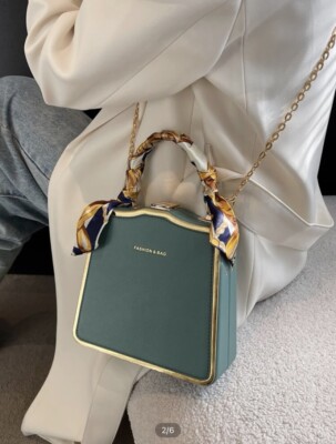 Mini Scarf Chain Box Bag