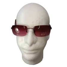 Relic Novara Women Sunglasses Rhinestone Accent Burgundy NWT