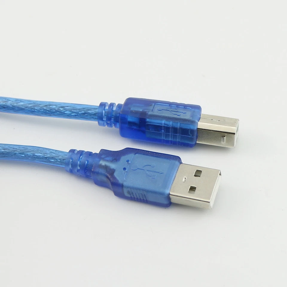 1x Blue USB 2.0 A Male to USB B Male Plug Printer Connector Cable 5M/16FT - Image 3 of 4