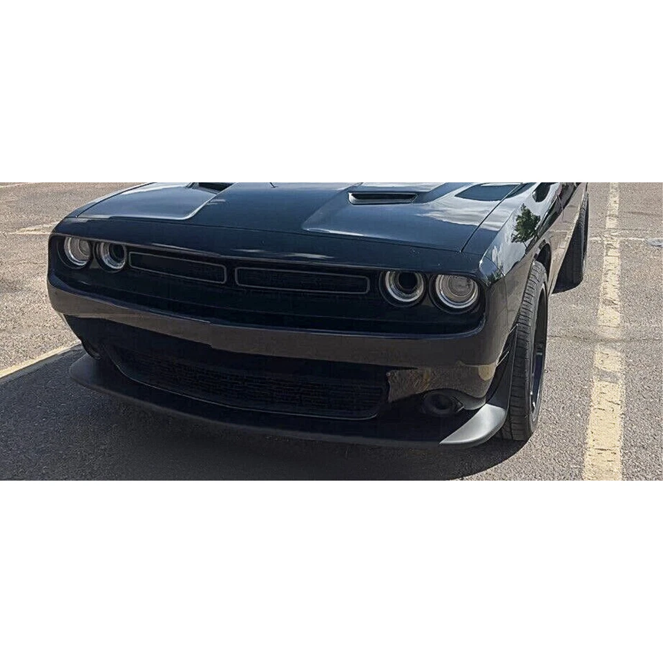 Черный клапан кромки переднего бампера для Dodge Challenger SXT & R/T 2015-2023 PP - Изображение 4 из 4