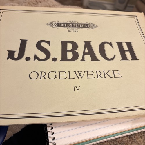 J.S. BACH Orgelwerke IV  Edition Peters # 243 Vintage organ music