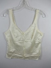 Vintage Warners Satin Camisole Size 36 Ivory Nylon