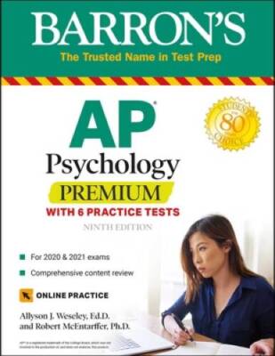 AP Psychology Premium: With 6 Practice Tests (Barron's Test Prep) - GOOD