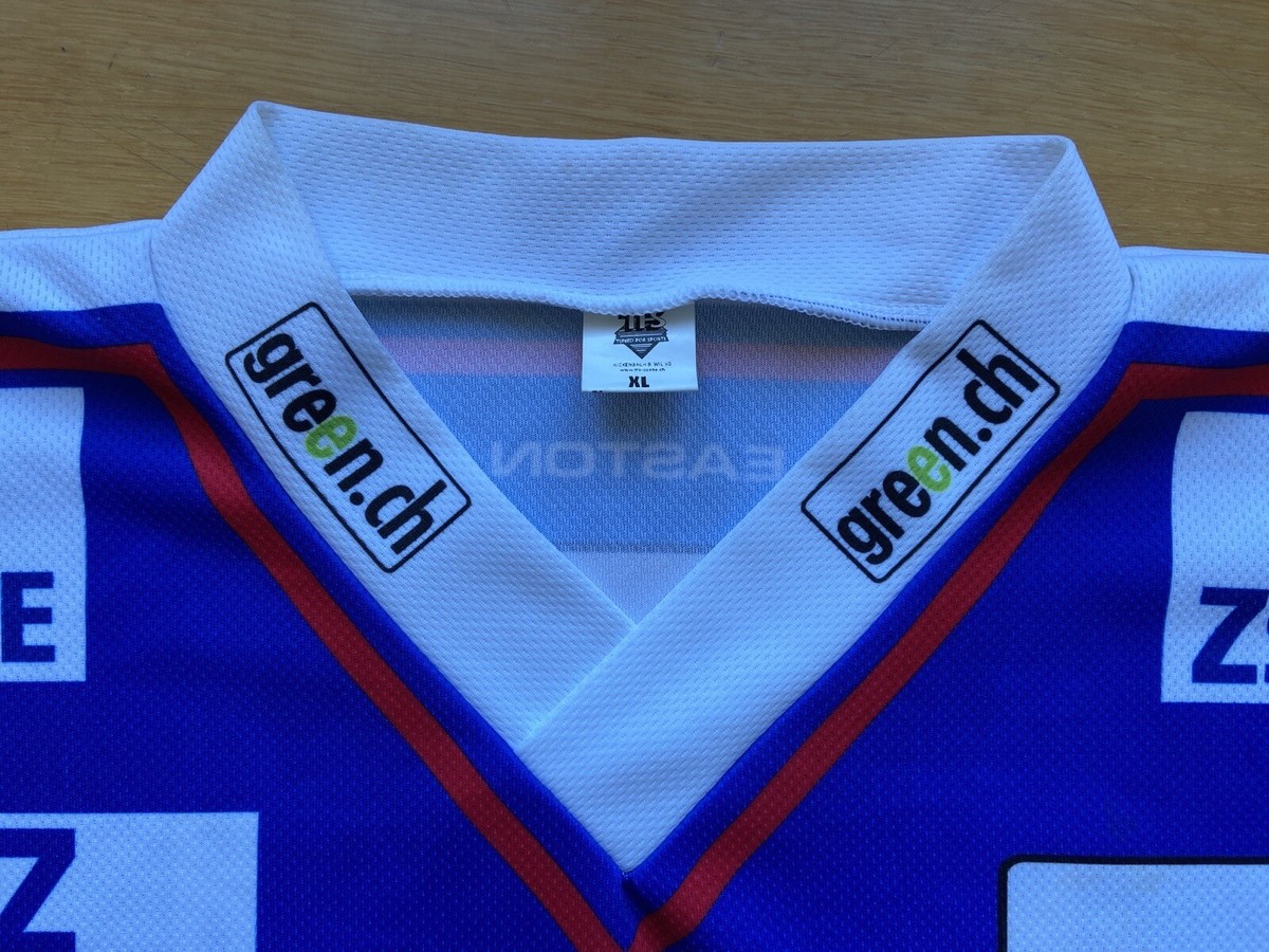 ZSC LIONS HOCKEY SHIRT JERSEY TFS sz XL MEN #23 MC TAVISH | eBay