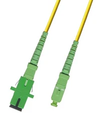 15M Singlemode Simplex Fiber Coupler Adapter Cable M/F Extender 9/125- SC/APC