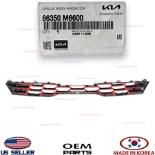 Genuine OEM Front Upper Radiator Grille 2022-2024 Kia Forte GT-Line 86350M6600