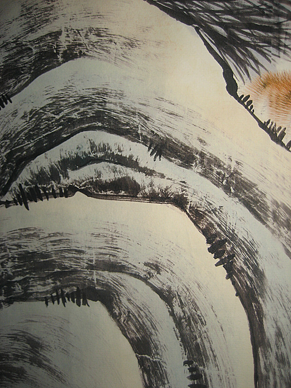下山虎 Chinese Museum Collection Painting tiger by Zhang Shanzi
