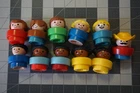 Lot Of 11 Vintage 1990-1995 Fisher Price Chunky Little People Figures