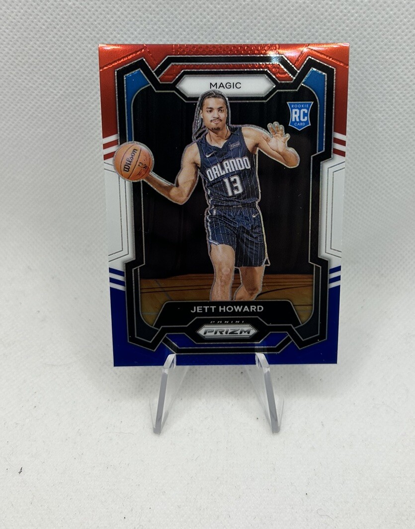2023-24 Panini Prizm JETT HOWARD RC Red White Blue #132 Orlando Magic Rookie 🔥
