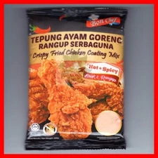 HOT & SPICY Flour  Fried Chicken Bon Chef / Tepung Ayam Goreng Halal 1 Kg