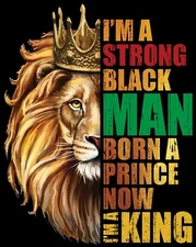 I Am Strong Black Man Graphic Pro Club Shaka Big & Tall or Small T Street