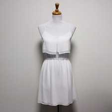EUC BCBGeneration White Sleeveless Strap Short Dress Small