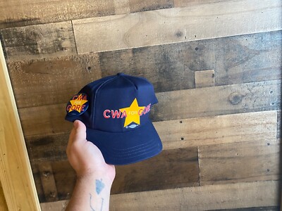 CWA 4 Gore Snapback Hat VTG Cap Button Pin USA Made Democrat Politics President