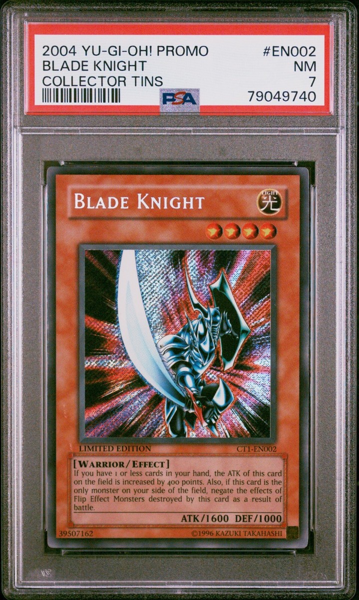 PSA 7 - Blade Knight CT1-EN002 Collector Tins Limited PSA 7 - Blade Knight CT1-EN002 Collector Tins Limited
