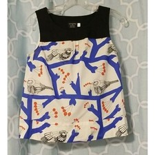 Rare Anthro X Marimekko Sleeveless bird top XS/S