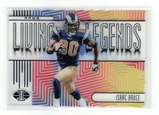 ISAAC BRUCE #ll-ib /299 2019 PANINI ILLUSIONS RAMS LIVING LEGENDS BLUE