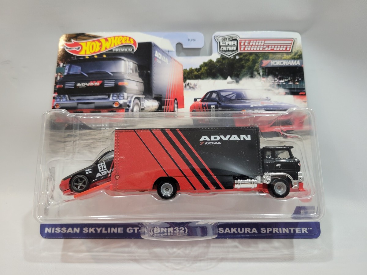 ホットウィール　チームトランスポート　アドバン　GTR　BNR32 R32 Hot Wheels Team Transport Nissan Skyline GT-R BNR32 Sakura