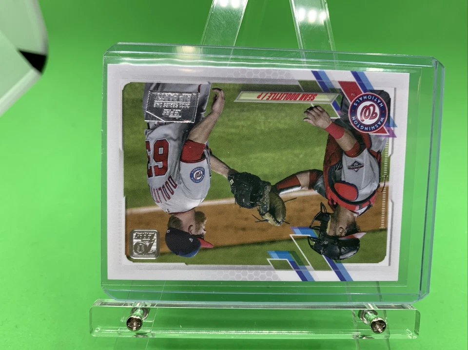 2021 Topps Series 1 sean Doolittle Topps Rip Party Parallel /10 Nationals - Image 2 of 4