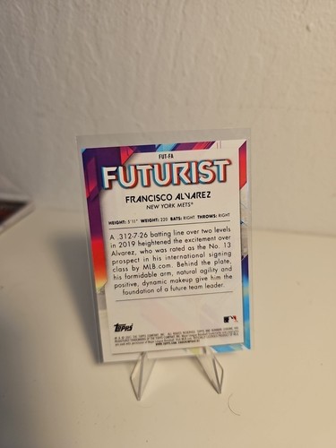 2021 Bowman Baseball Cromato Francisco Alvarez RC Rifrattore Futurista #FUT-FA - Foto 2 di 2