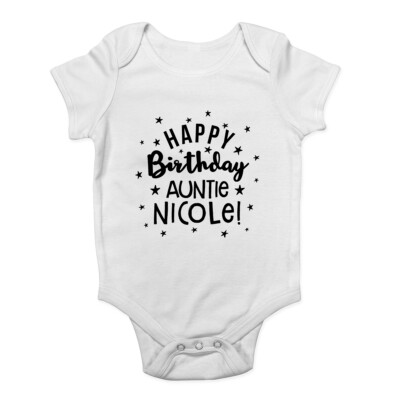 personalised auntie baby grows