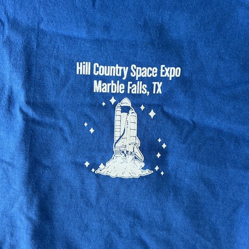 Rocket Astronaut T-shirt Marble Falls Texas Hill Country Space Expo - Picture 4 of 8