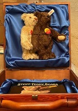    Steiff Teddy Bears Love for a Lifetime Wooden Box W/ Book  Bears NIB Lt Ed   
