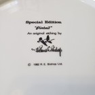 Richard E Bishop Etching Plate Special Edition "PINTAIL"  VTG 1982 Gold Rim Red — photo 9