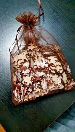 Rompecabezas de madera gato real blanco (mejor regalo) Foto 4 de 4