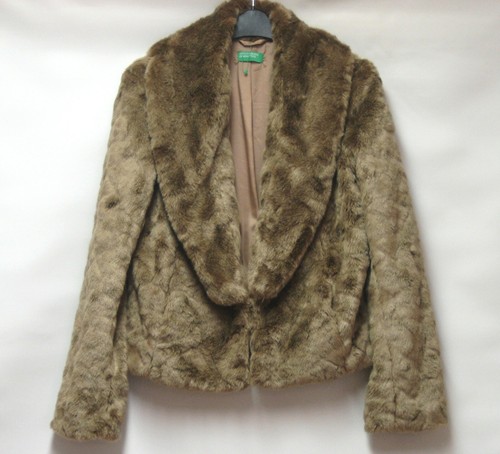 benetton faux fur jacket