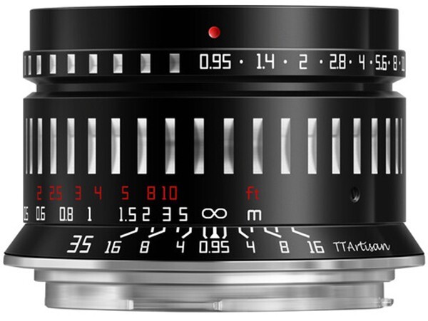 TTArtisan 35mm F0.95 Lens APS-C Format Sony E Mount Camera Black