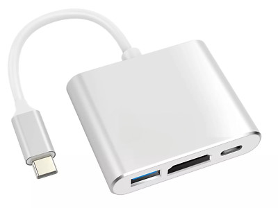 USB C to HDMI Adapter - 4K HDMI Port Multiport AV Converter PD-IN USB-C, USB 3.0