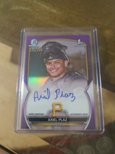 2023 Bowman Chrome 1st Draft Axiel Plaz Chrome Refractor Auto RC /250