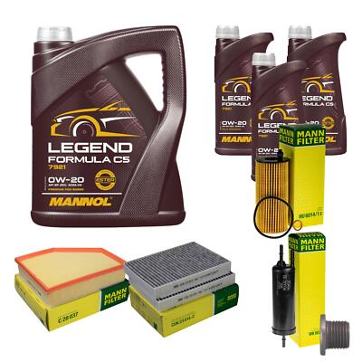 MANN Inspektionspaket 8 L MANNOL Legend Formula C5 0W-20 für BMW 5er Touring