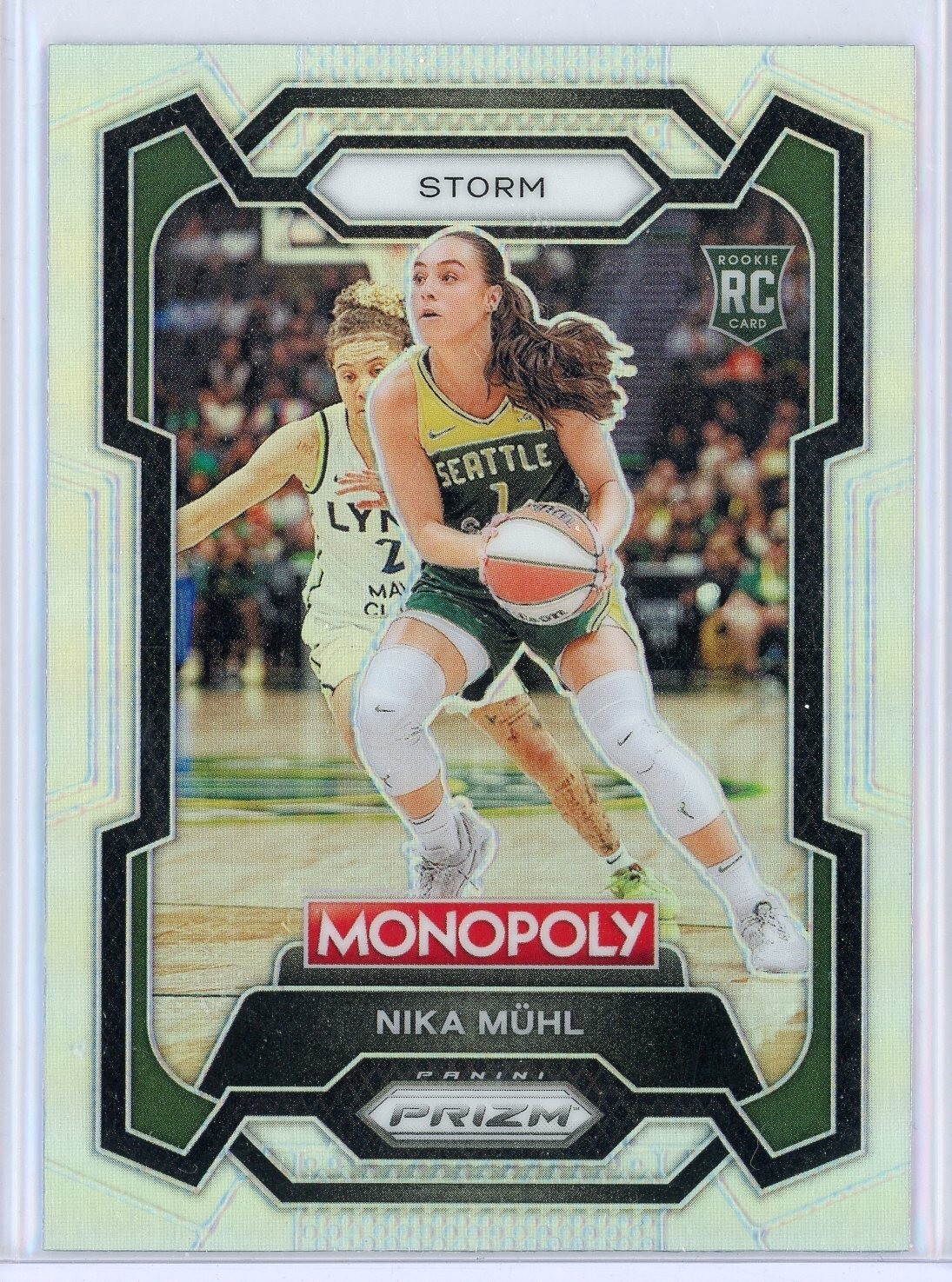 2024 Panini Prizm Monopoly WNBA 4 Nika Muhl RC Silver Prizm