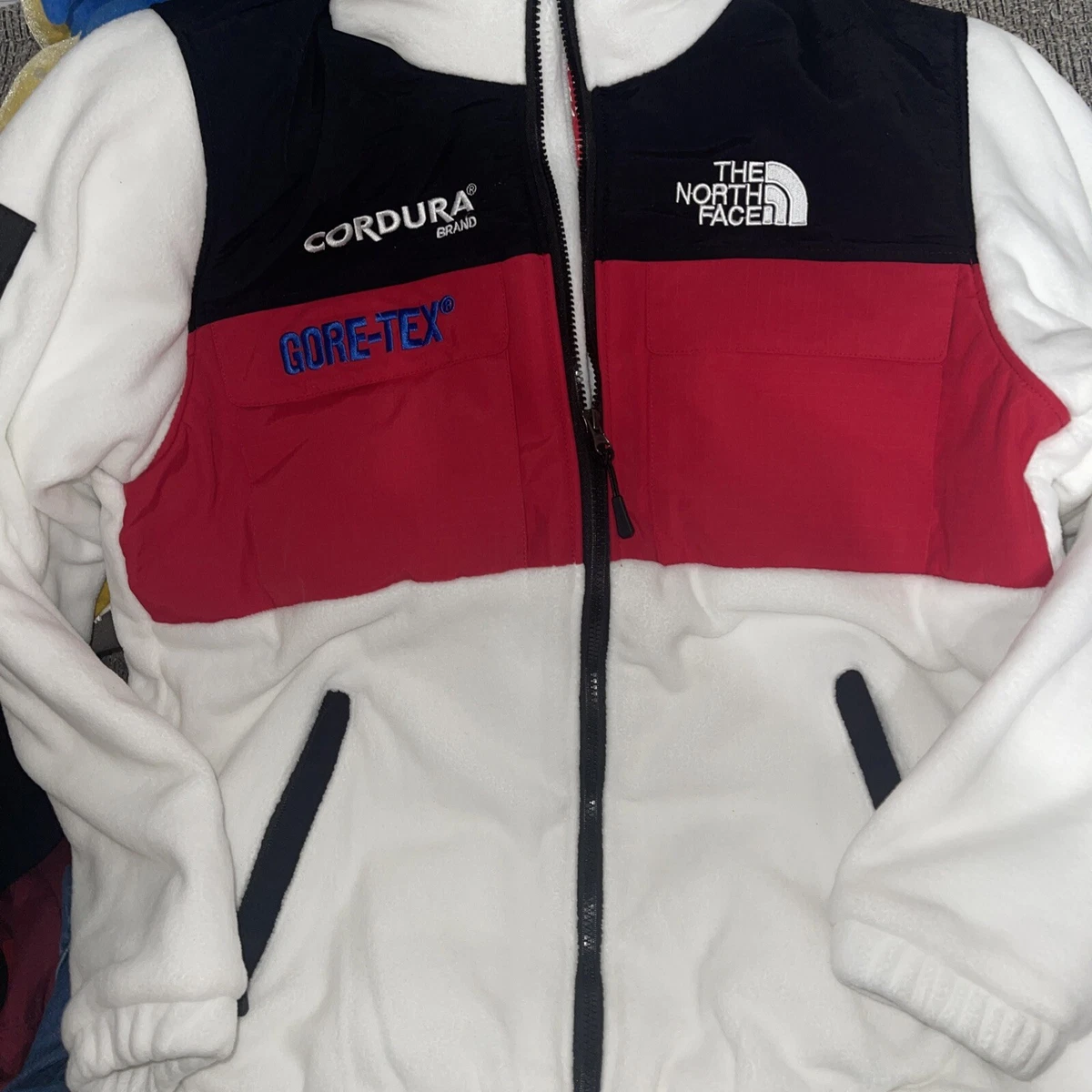 supreme north face fleece large cordura gore tex